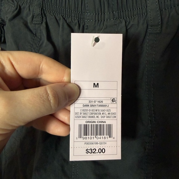 Wild Fable Charcoal Wide-Leg Cargo Pants - Picture 7 of 8